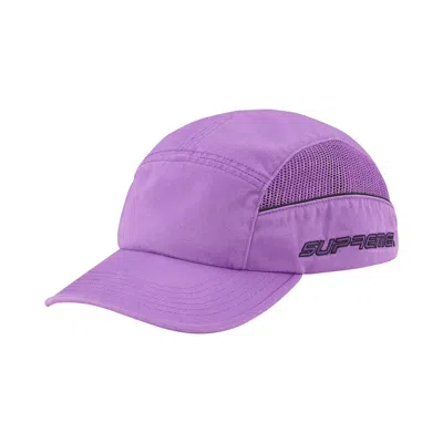 Pre-owned Supreme Side Mesh Piping Camp Cap 'light Purple' | Men's Size Onesize