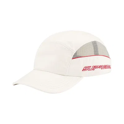 Pre-owned Supreme Side Mesh Piping Camp Cap 'stone' | Grey | Men's Size Onesize In Gray