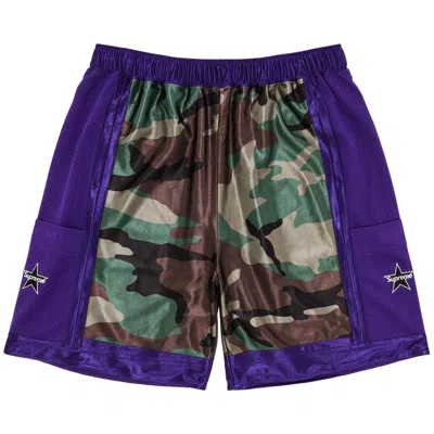 Pre-owned Supreme Side Pocket Basketball Short 'woodland Camo' | Multi-color | Men's Size S