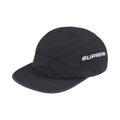 Pre-owned Supreme Side Zip Camp Cap 'black' | Men's Size Onesize
