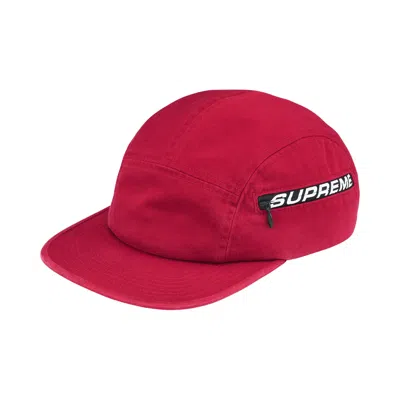 Pre-owned Supreme Side Zip Camp Cap 'red' | Men's Size Onesize
