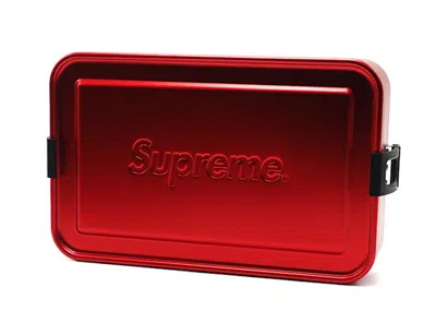 Pre-owned Supreme Sigg Large Metal Box Plus In Red