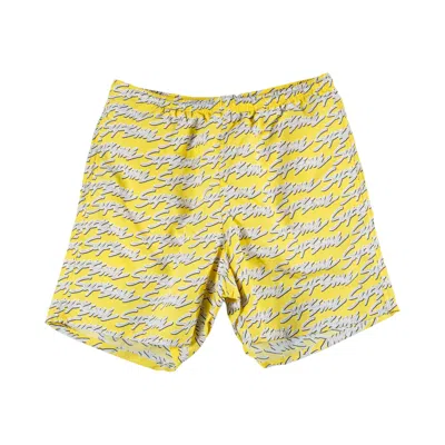 Pre-owned Supreme Signature Script Logo Water Short 'yellow' | Men's Size Xl