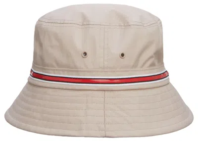 Pre-owned Supreme Silicone Stripe Crusher Hat In Tan In Brown