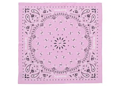 Pre-owned Supreme Silk Bandana In Pink