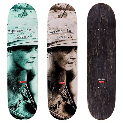 Pre-owned Supreme Skateboard Decks Set Of 2 Works ( New York) In Brown