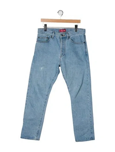 Pre-owned Supreme Skinny Jeans In Blue