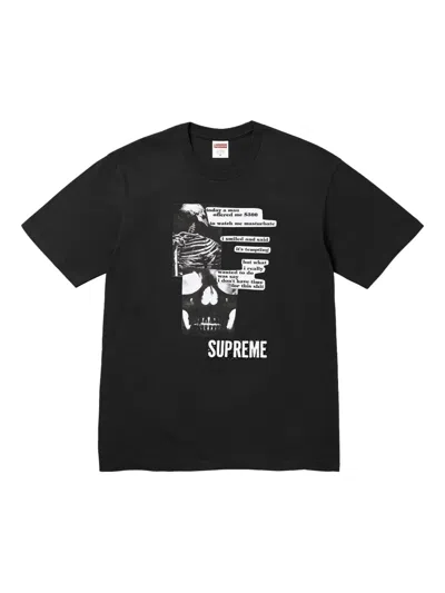 Supreme Skull Graphic T-shirt In Black
