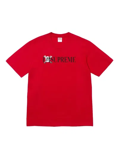 Supreme Skull T-shirt In Red