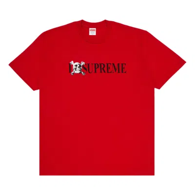Pre-owned Supreme Skull Tee 'red' | Men's Size S