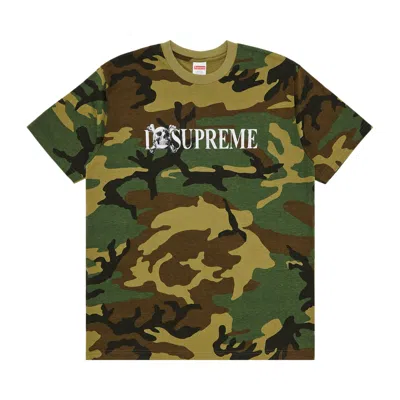 Pre-owned Supreme Skull Tee 'woodland Camo' | Multi-color | Men's Size Xxl