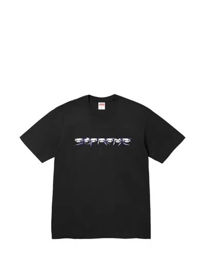Supreme Skulls-print T-shirt In Black