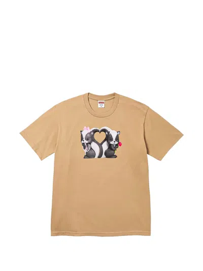 Supreme Skunk Graphic-print T-shirt In Neutral
