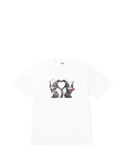 Supreme Skunk Graphic-print T-shirt In White