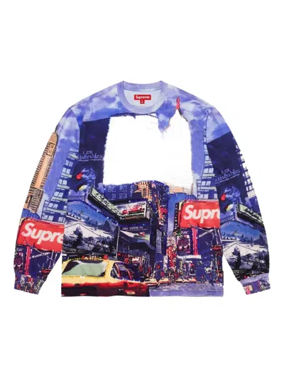 Supreme Skyline Sequin "purple" Top In 紫色