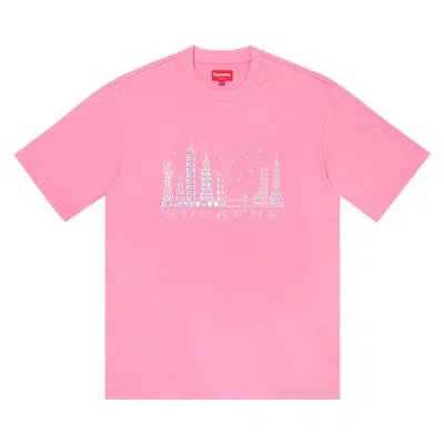 Pre-owned Supreme Skyline Short-sleeve Top 'pink' | Men's Size L