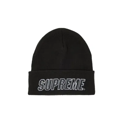 Pre-owned Supreme Slant Beanie 'black'