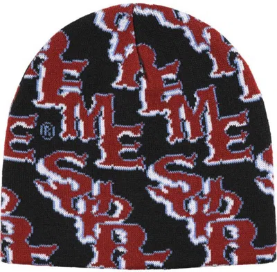 Pre-owned Supreme Slanted Gothic Outline Beanie Black