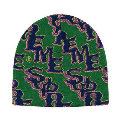 Pre-owned Supreme Slanted Gothic Outline Beanie 'green' | Men's Size Onesize