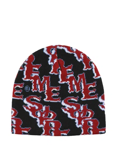 Supreme Slanted Gothic Outline Beanie Hat In Multi