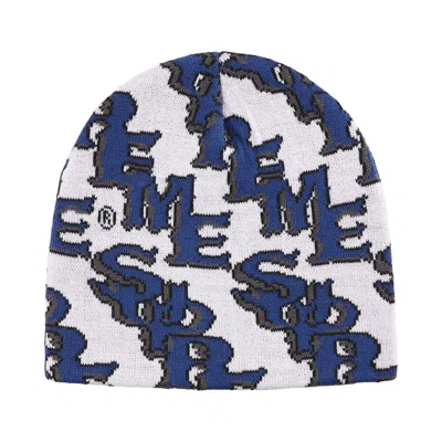 Pre-owned Supreme Slanted Gothic Outline Beanie 'white' | Men's Size Onesize