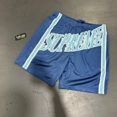 Pre-owned Supreme Slap Shot Mesh Shorts (size:l,xl,2xl) In Blue