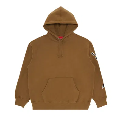 Pre-owned Supreme Sleeve Arc Hooded Sweatshirt 'dark Khaki' In Tan