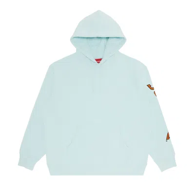 Pre-owned Supreme Sleeve Arc Hooded Sweatshirt 'pale Blue'