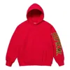 Supreme Sleeve Arc Hooded Sweatshirt 'red Yellow Black'