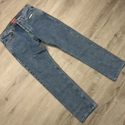 Pre-owned Supreme Slim Denim Jeans In Blue