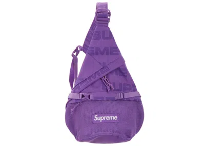 Pre-owned Supreme Sling Bag Bag (fw21) In Purple