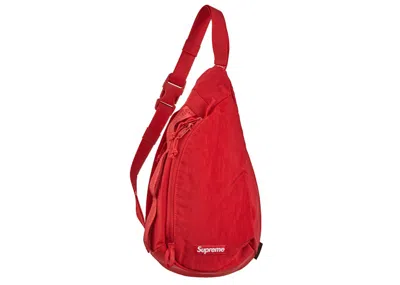 Pre-owned Supreme Sling Bag In Dark Red