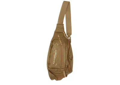 Pre-owned Supreme Sling Bag (ss21) In Tan In Brown