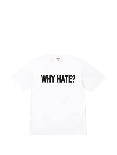 Supreme Slogan-print T-shirt In White