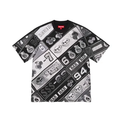 Pre-owned Supreme Slot Machine Short-sleeve Top 'black' | Men's Size M
