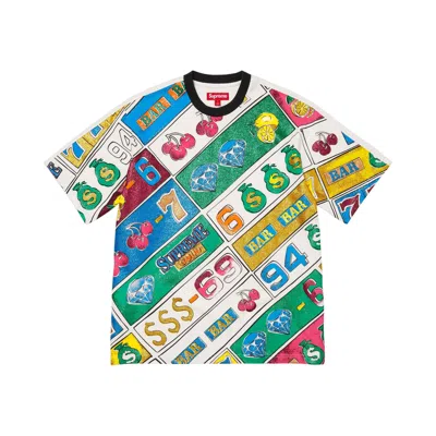 Pre-owned Supreme Slot Machine Short-sleeve Top 'white' | Men's Size S
