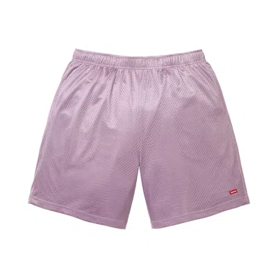 Pre-owned Supreme Small Box Baggy Mesh Short 'lavender' | Purple | Men's Size M