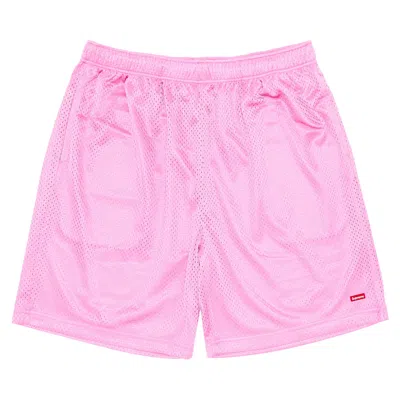 Pre-owned Supreme Small Box Baggy Mesh Short 'pink' | Men's Size S