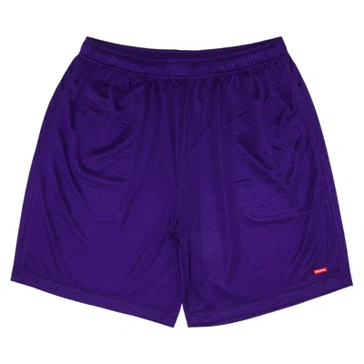 Pre-owned Supreme Small Box Baggy Mesh Short 'purple' | Men's Size S