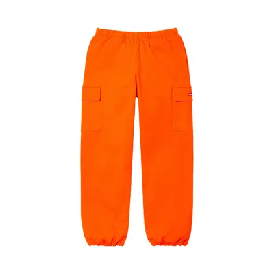 Pre-owned Supreme Small Box Cargo Sweatpant 'orange' | Men's Size L