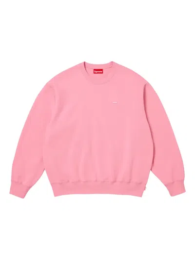 Supreme Small Box Crew-neck Sweater In Pink