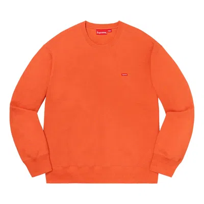 Pre-owned Supreme Small Box Crewneck - San Francisco 'orange' | Men's Size M