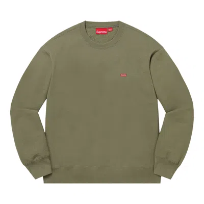 Pre-owned Supreme Small Box Crewneck 'light Olive' | Green | Men's Size Xl