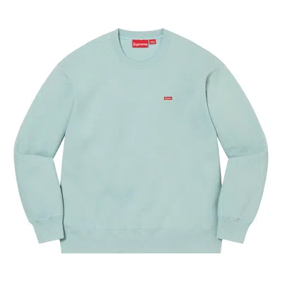 Pre-owned Supreme Small Box Crewneck 'light Slate' In Blue