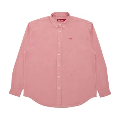Pre-owned Supreme Small Box Denim Shirt 'pink' | Men's Size S