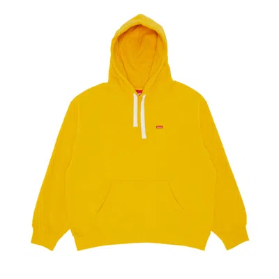 Pre-owned Supreme Small Box Drawcord Hooded Sweatshirt 'bright Gold' | Men's Size M