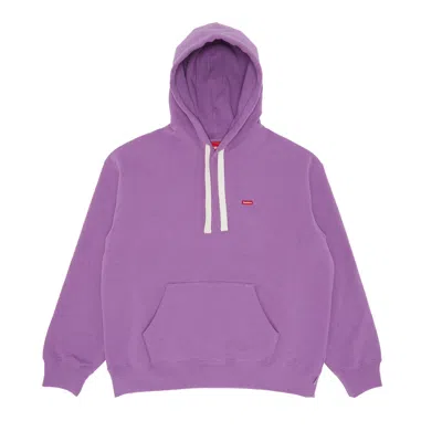 Pre-owned Supreme Small Box Drawcord Hooded Sweatshirt 'purple'