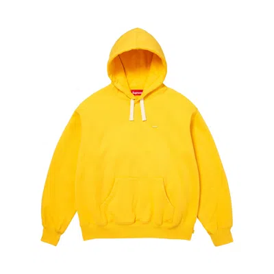 Pre-owned Supreme Small Box Drawcord Hooded Sweatshirt 'yellow' | Men's Size L