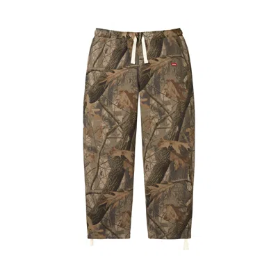 Pre-owned Supreme Small Box Drawstring Sweatpant 'realtree Hardwoods Camo' | Brown | Men's Size L