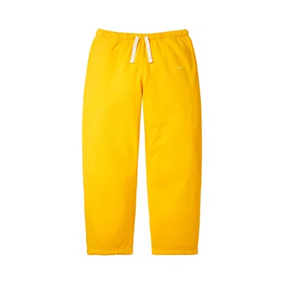 Pre-owned Supreme Small Box Drawstring Sweatpant 'yellow' | Men's Size Xxl
